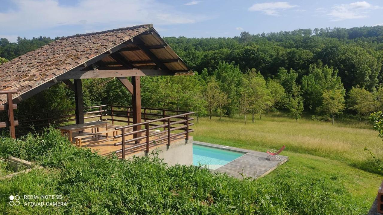 Ferme Du Bois Du Pouget Villa La Salvetat-Belmontet Buitenkant foto